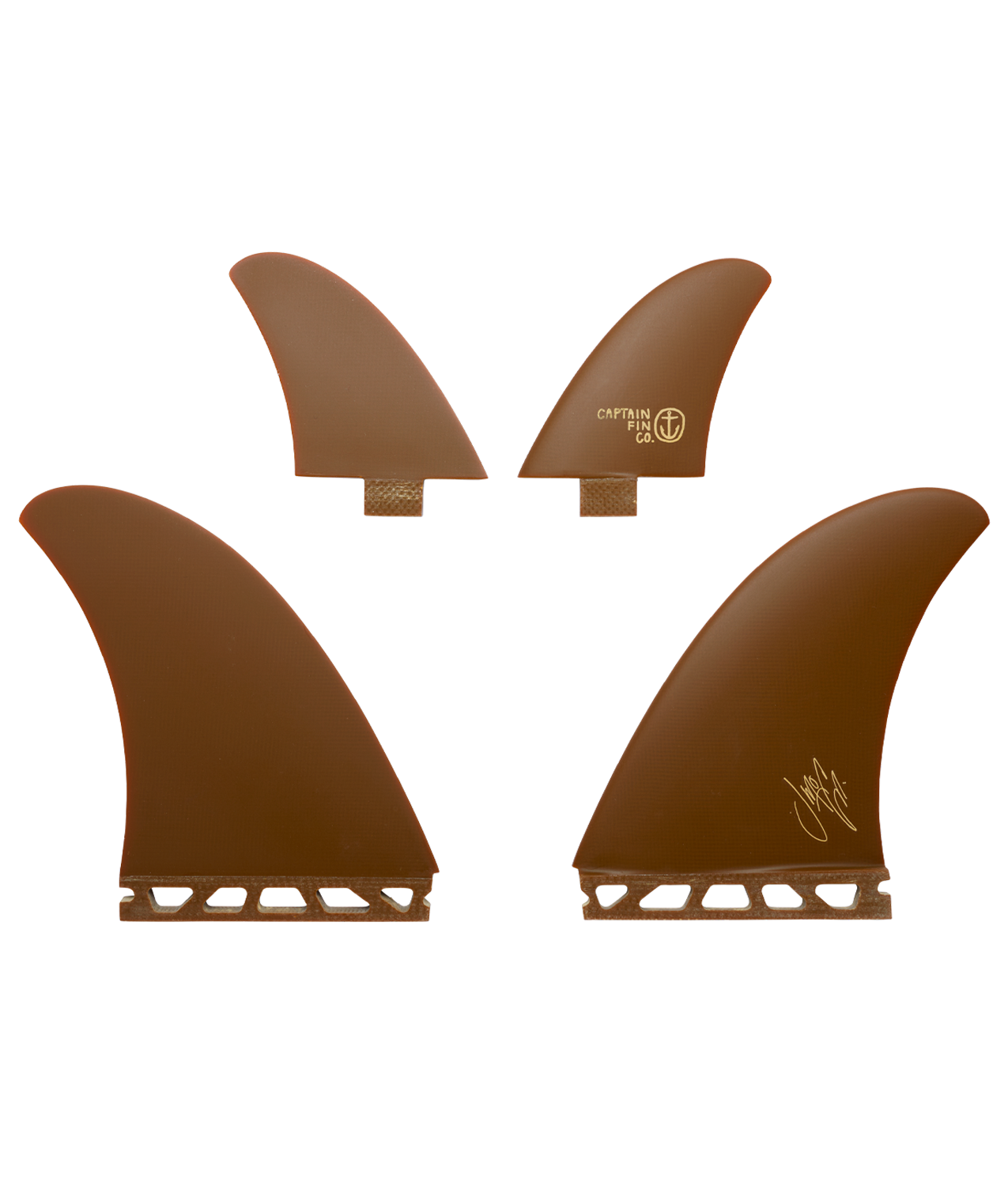 Captain Fin Co. Jeff McCallum Twinzer (Single Tab) - Brown | Keel 