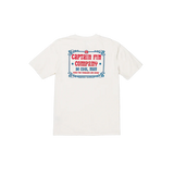 Captain Fin Co. Drainpipes Logo SS Tee - Vintage White | Keel Surf & Supply