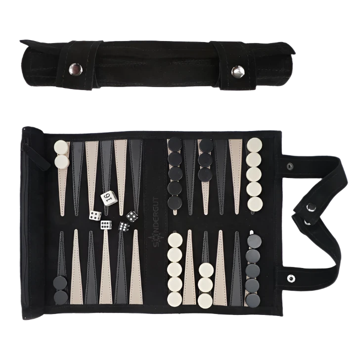 Sondergut Roll Up Backgammon ~ Black | Keel Surf & Supply