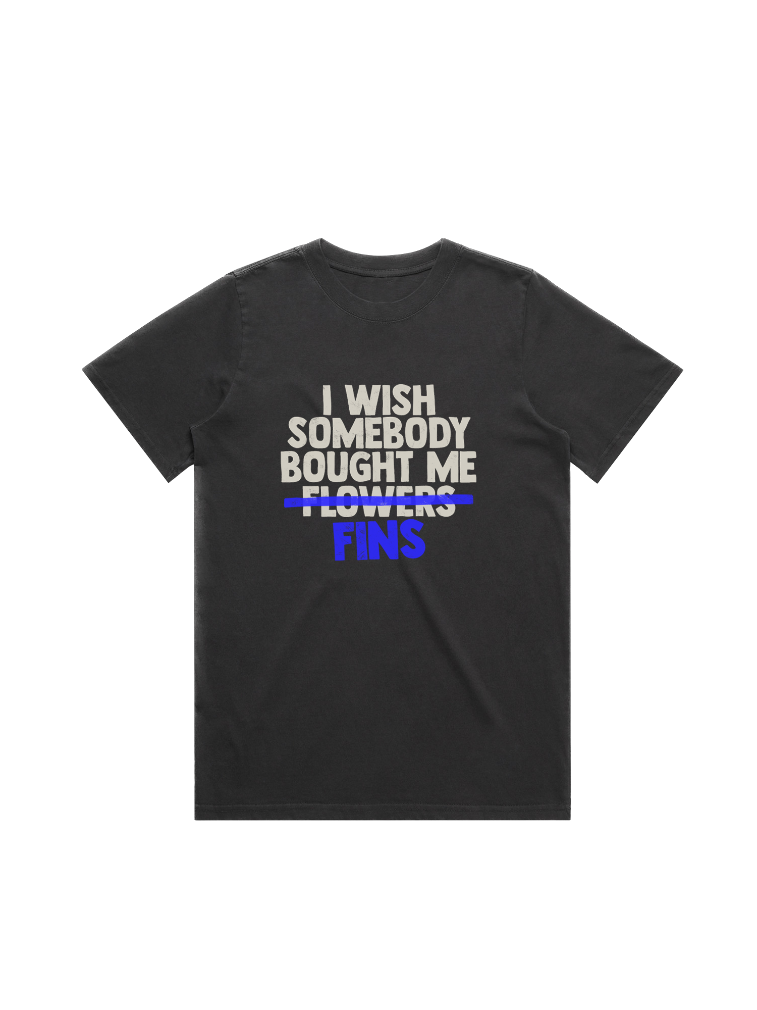 I Wish Tee Womens - Faded Black