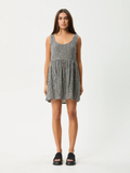 Afends Asta Jesse - Seersucker Mini Dress - Steel Check | Keel Surf & Supply