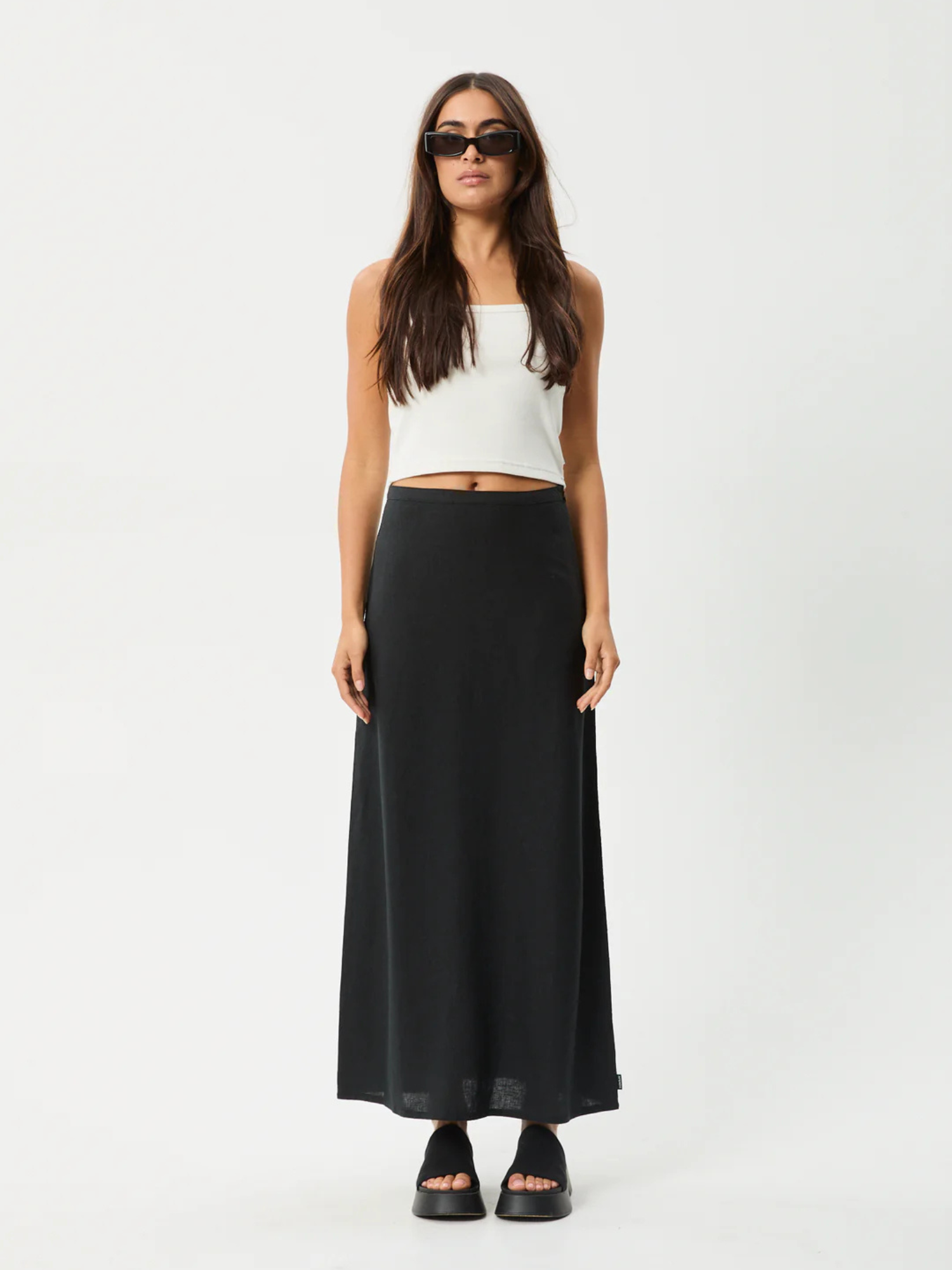 Afends Lilo - Maxi Skirt - Black | Keel Surf & Supply