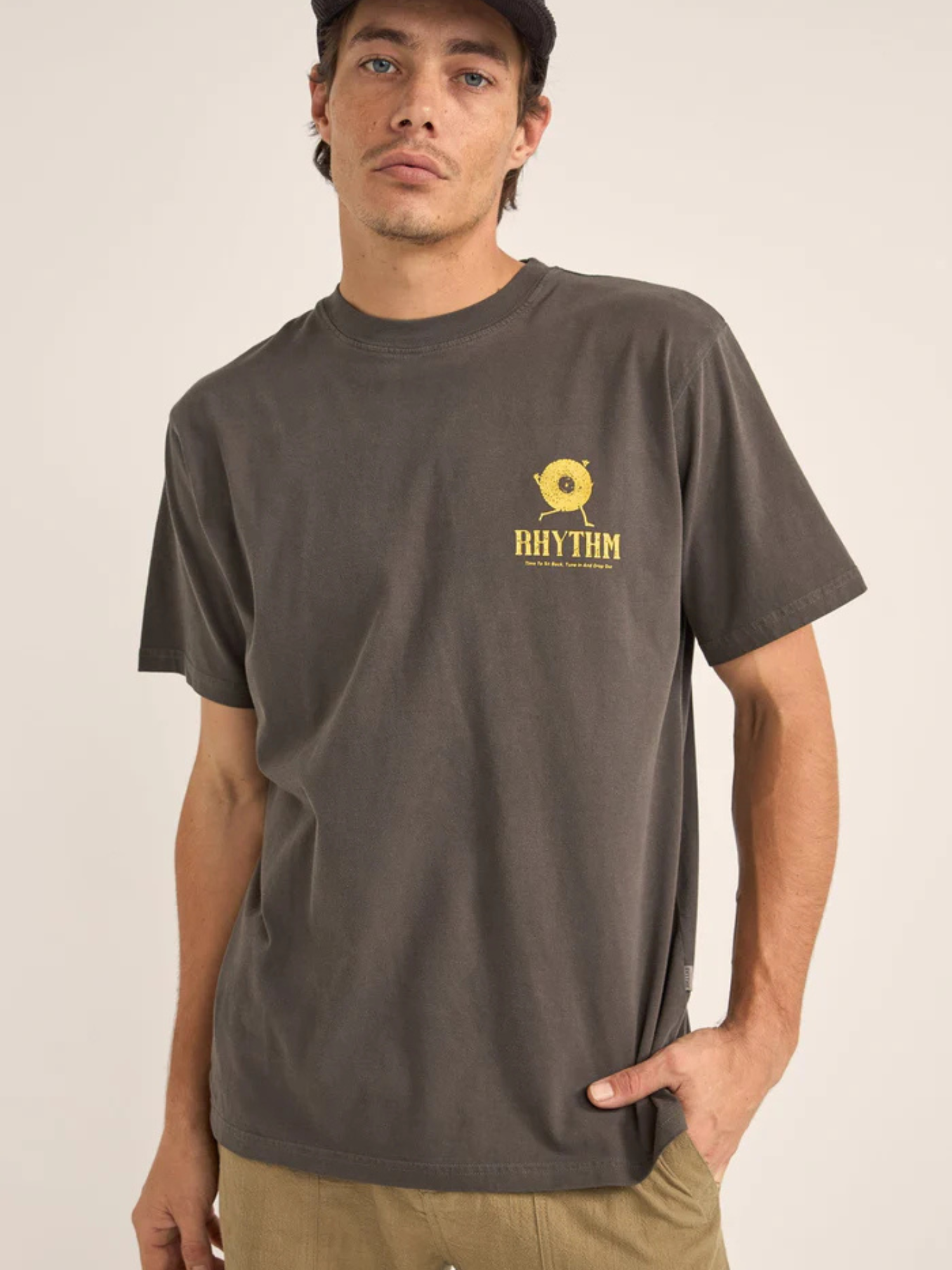 Rhythm Record Vintage SS T-Shirt - Vintage Black | Keel Surf & Supply