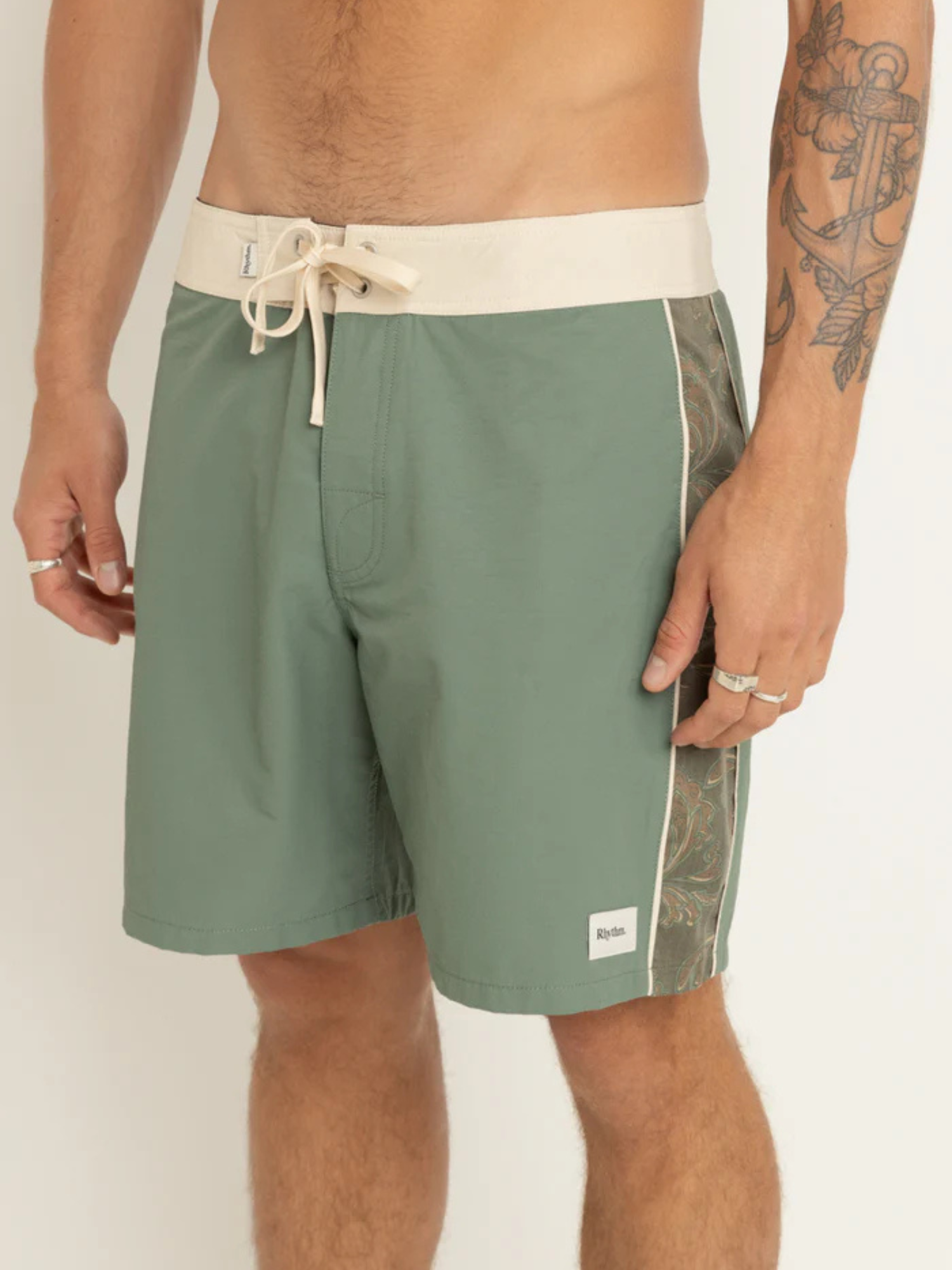 Rhythm Astral Bloom Trunk - Olive | Keel Surf & Supply