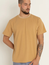 Rhythm Contrast Vintage Ss T-Shirt Tan | Keel Surf & Supply