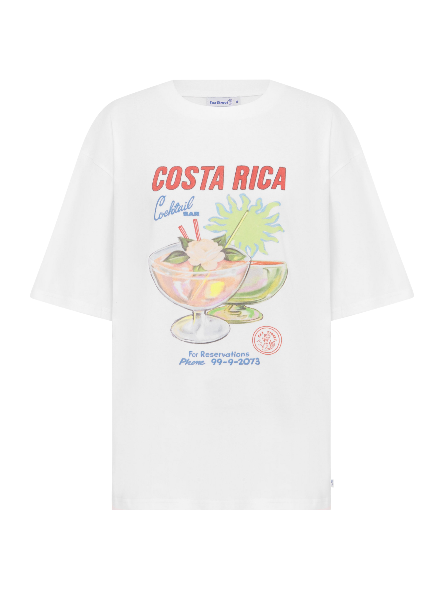 Sea Street Costa Rica T-Shirt - White | Keel Surf & Supply