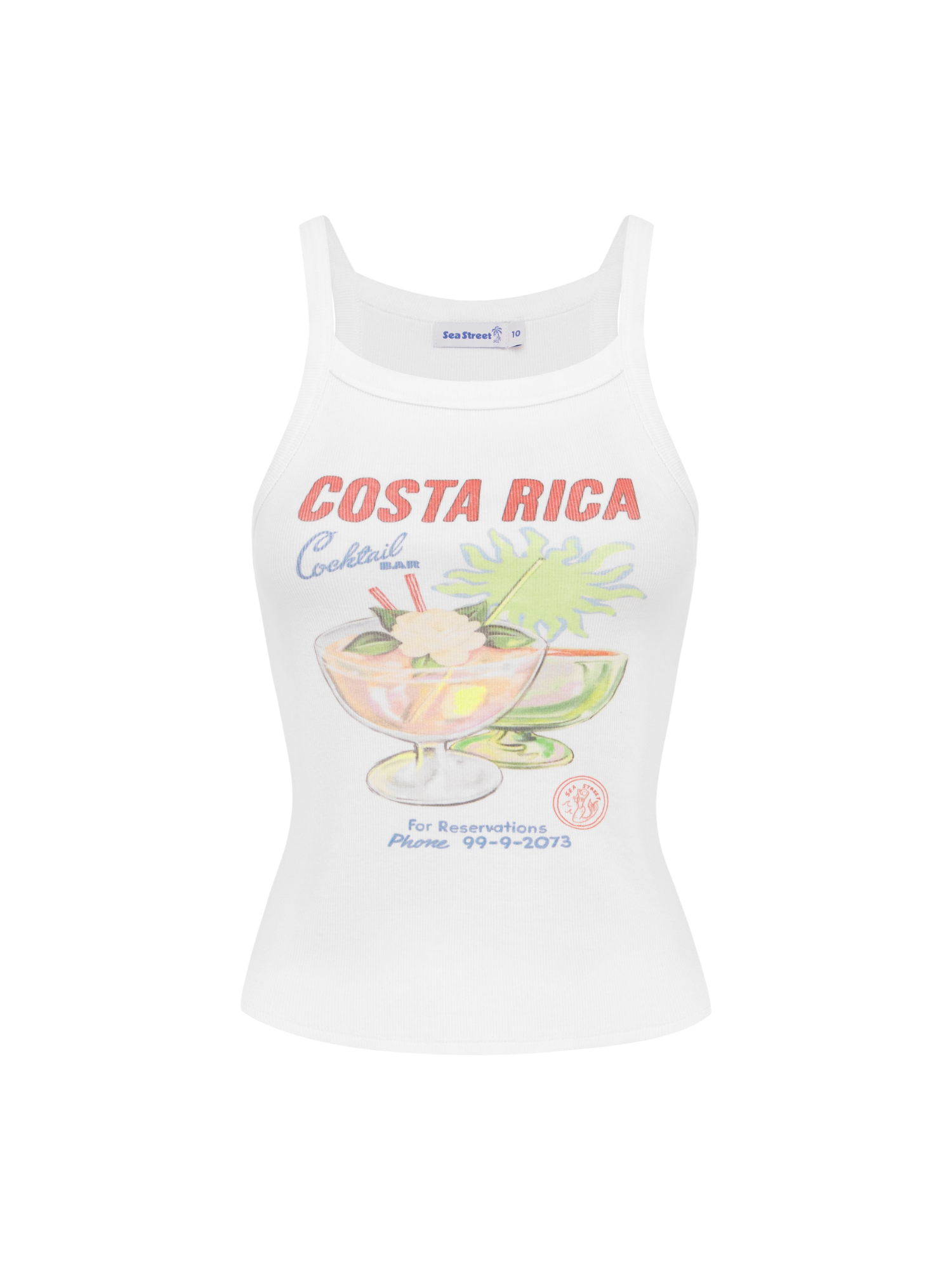 Sea Street Costa Rica Tank - White | Keel Surf & Supply