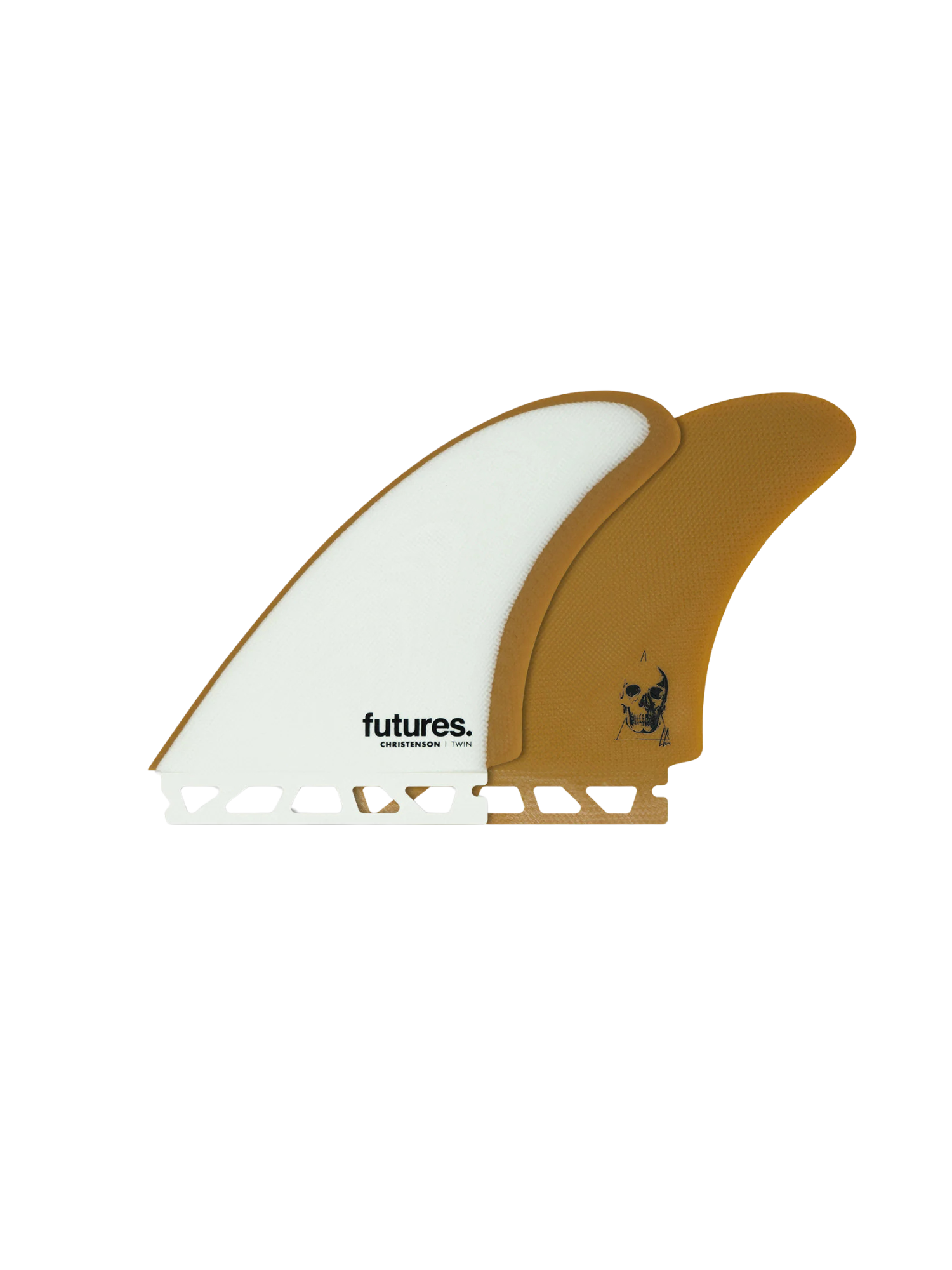 Futures Christenson Fibreglass Twin - White/Brown | Keel Surf & Supply