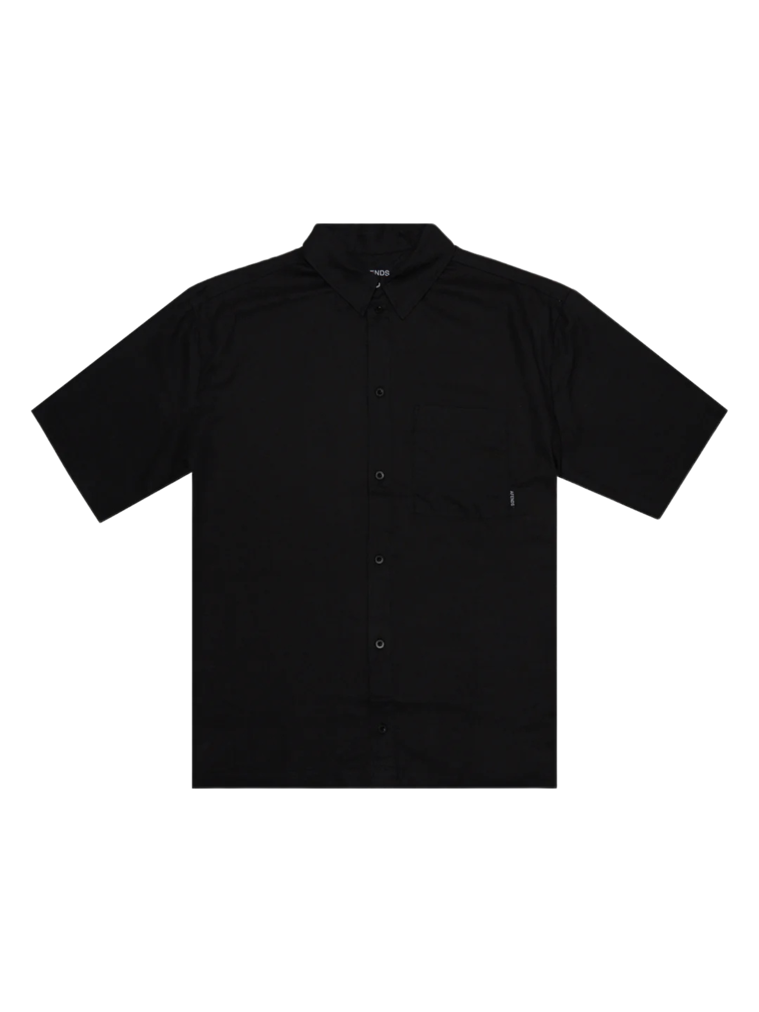 Afends Everyday Hemp Short Sleeve Shirt - Black | Keel Surf & Supply