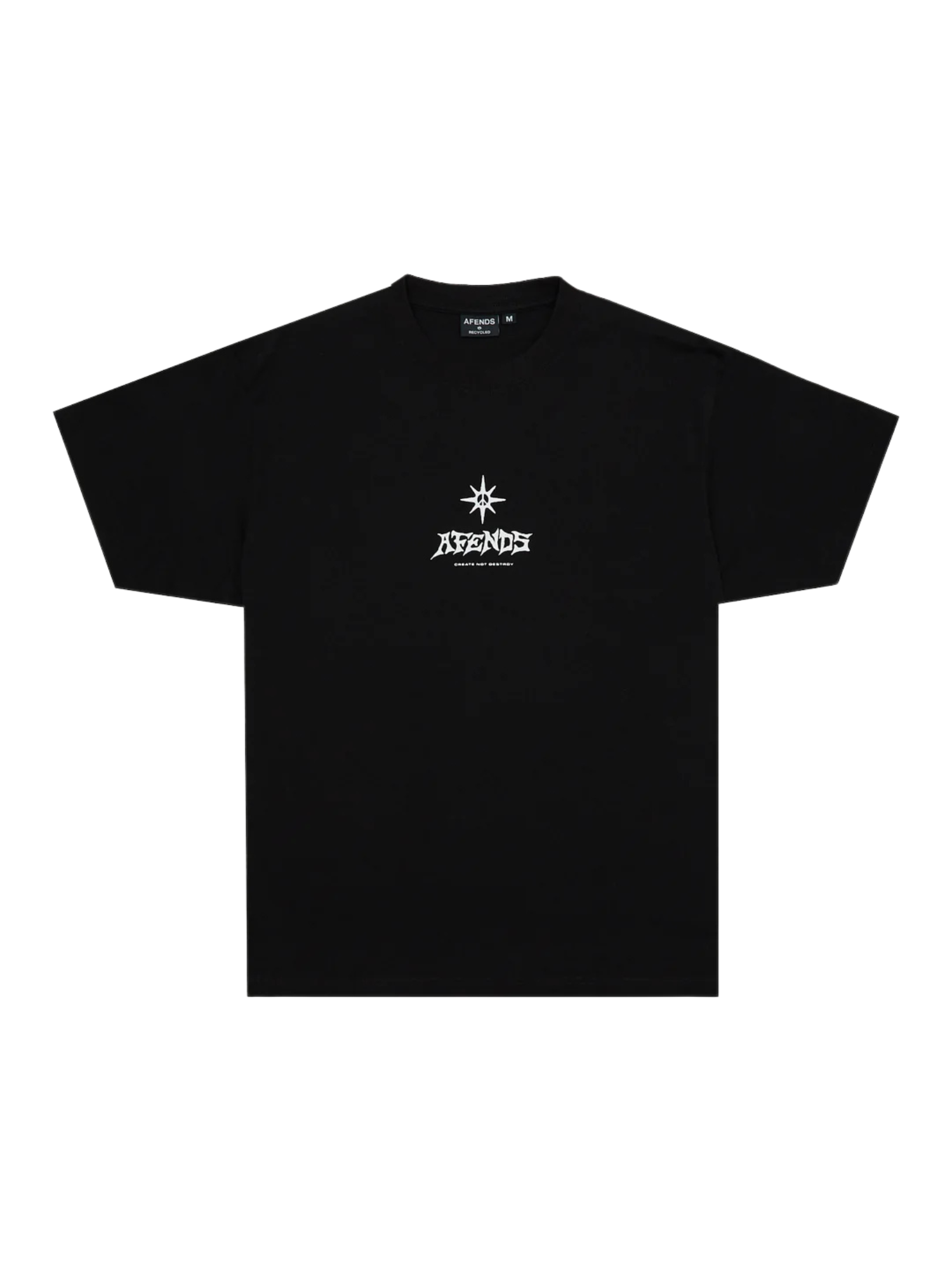 Afends Peace Out - Recycled Boxy Fit Tee - Black | Keel Surf & Supply