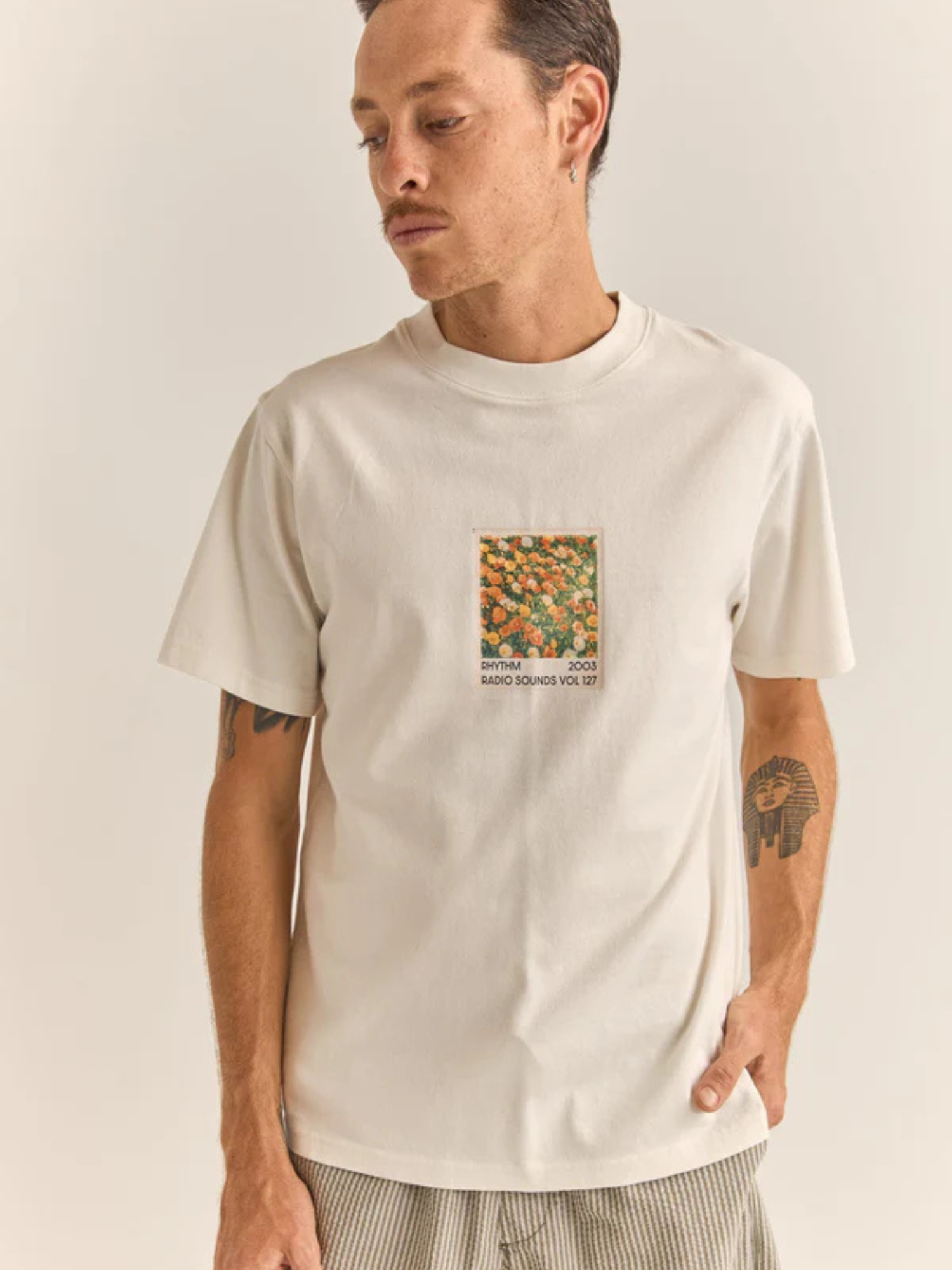 Rhythm Vol127 Vintage Ss T-Shirt - Vintage White | Keel Surf & Supply