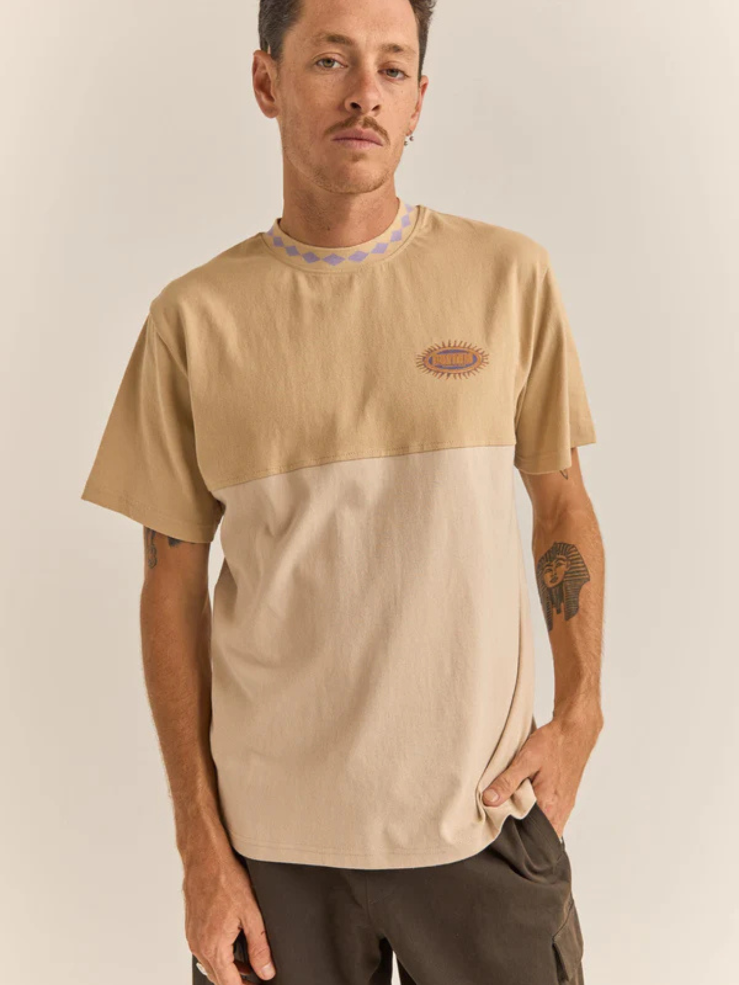 Rhythm Solar Vintage Ss T-Shirt - Natural | Keel Surf & Supply