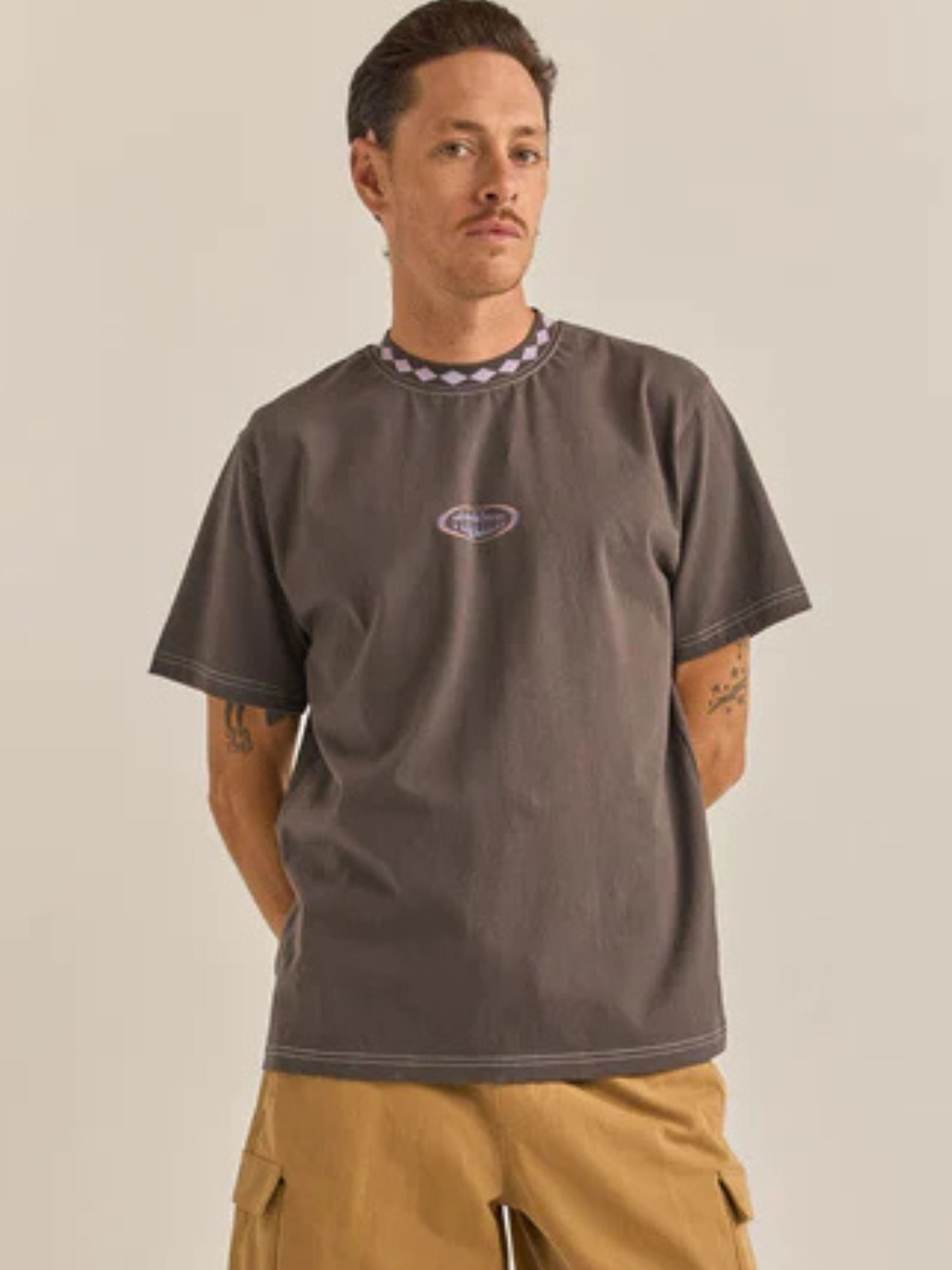 Rhythm Flow Vintage Ss T-Shirt - Charcoal | Keel Surf & Supply