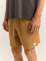 Rhythm Textured Linen Jam - Tobacco | Keel Surf & Supply