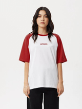 Afends Ryan Oversized Raglan Tee - Ketchup | Keel Surf & Supply