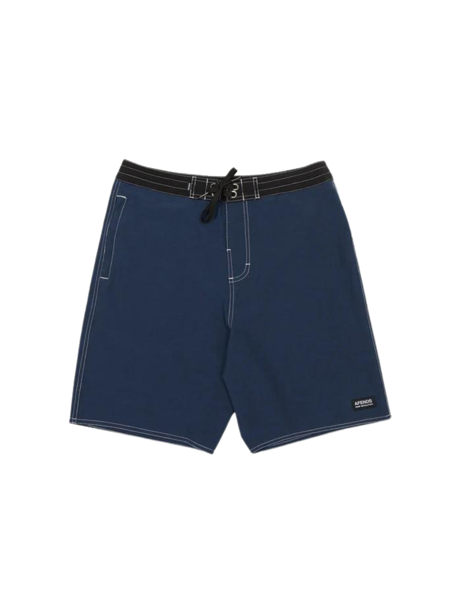 Afends Surf Related Hemp Fixed Waist Boardshort 20" - Navy | Keel Surf & Supply