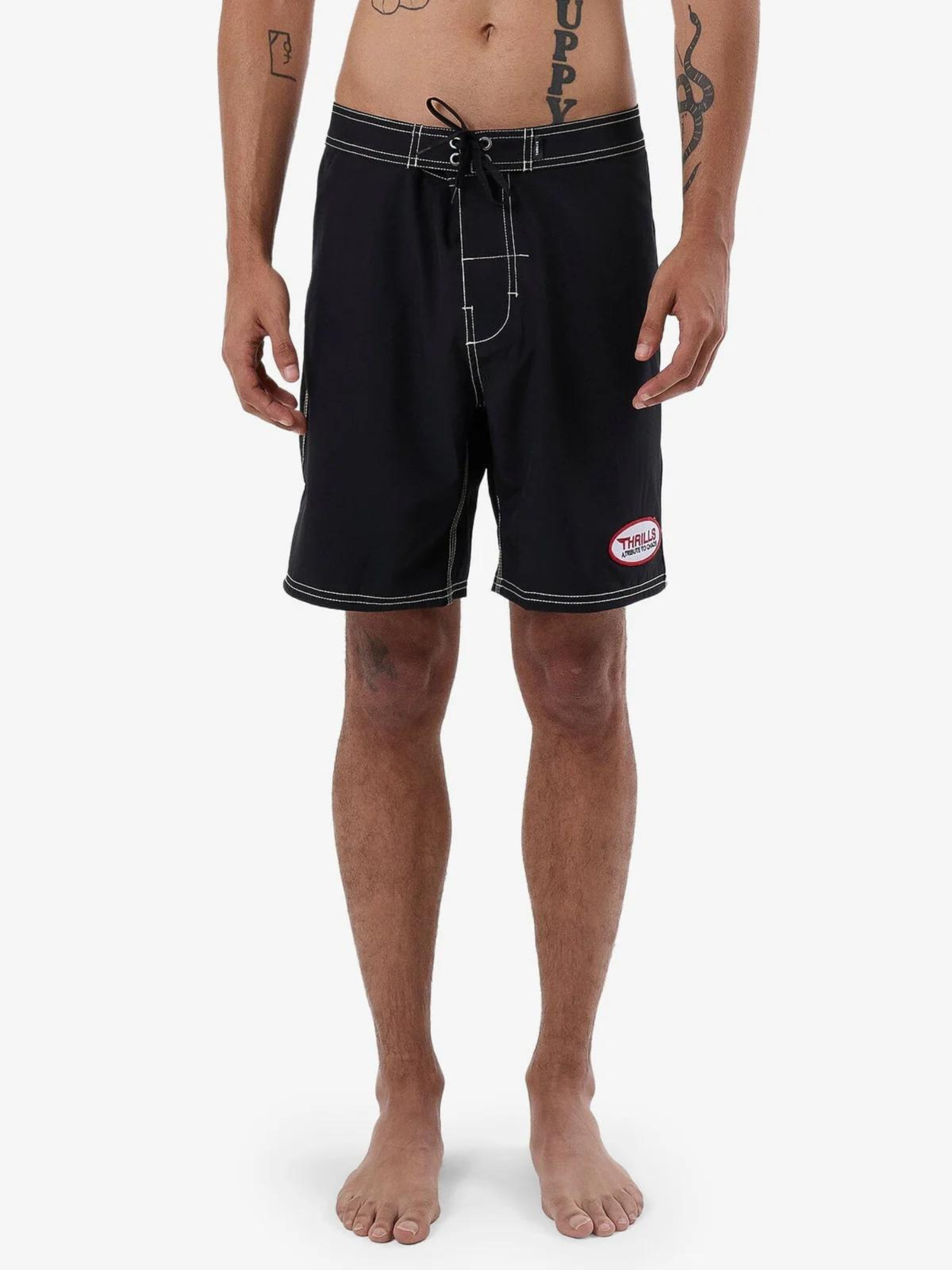 Thrills Tribute To Chaos Boardshort - Washed Black | Keel Surf & Supply