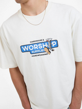 Worship Screwed Tee - Bone | Keel Surf & Supply