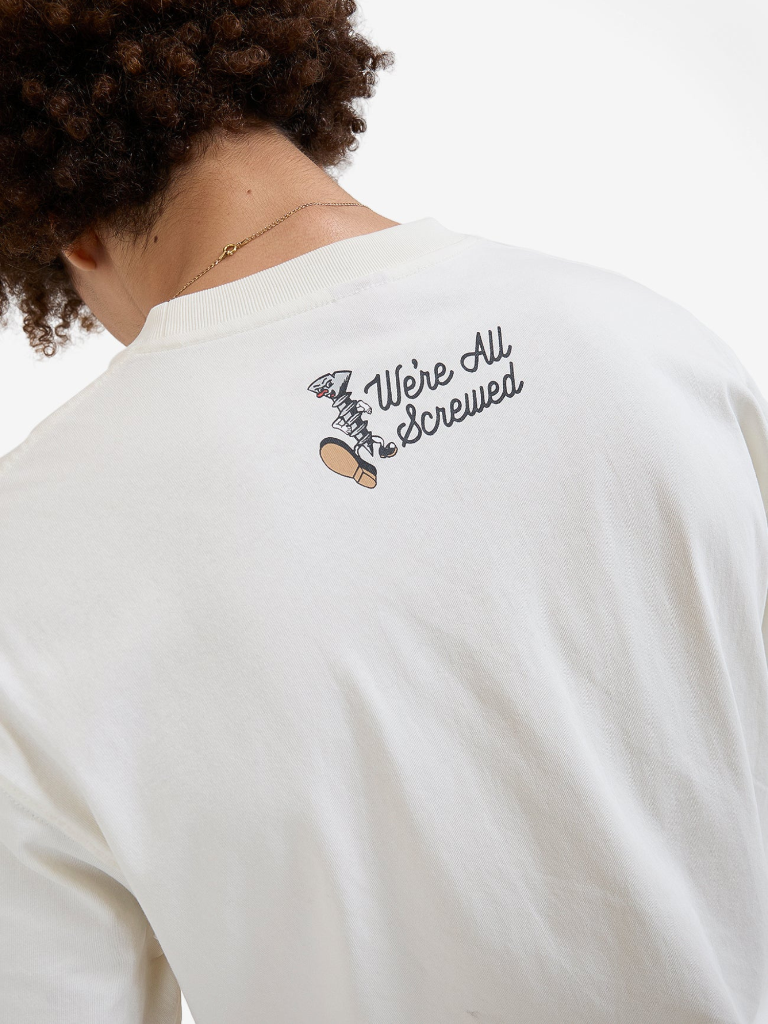 Worship Screwed Tee - Bone | Keel Surf & Supply