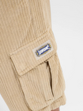 Worship Podium Cord Cargo Short - Faded Khaki | Keel Surf & Supply