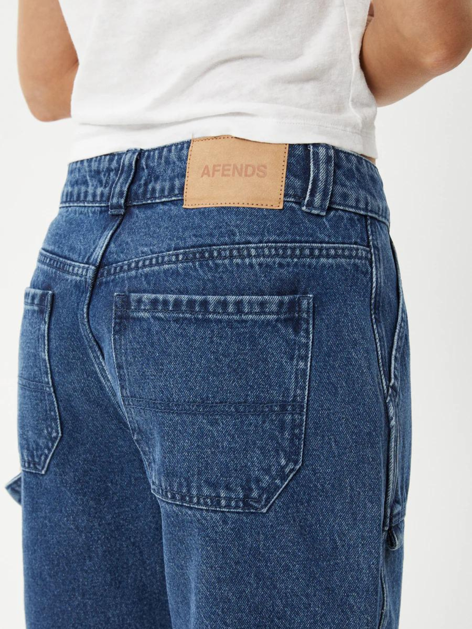 Afends Mika Denim Carpenter Short - Authentic Blue | Keel Surf & Supply