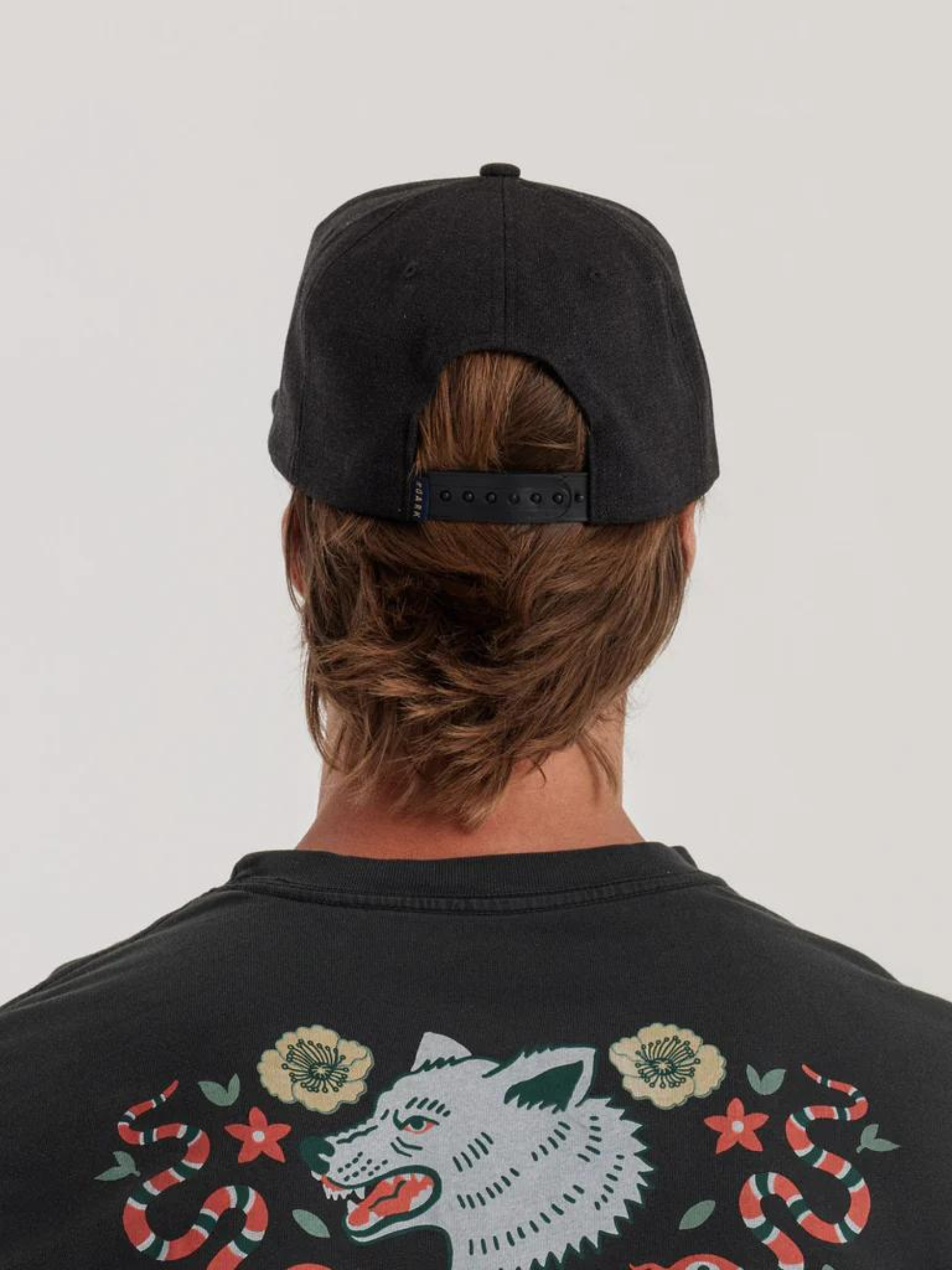 Roark Station Snapback Hat - Black / Enjoy Bird | Keel Surf & Supply