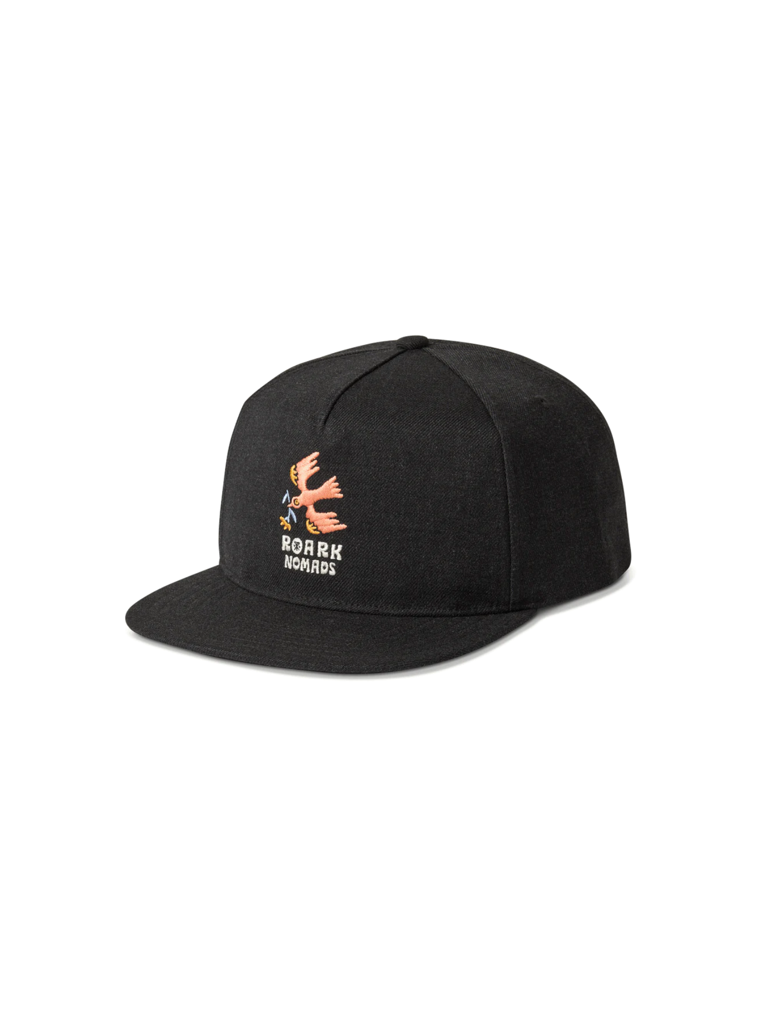 Roark Station Snapback Hat - Black / Enjoy Bird | Keel Surf & Supply