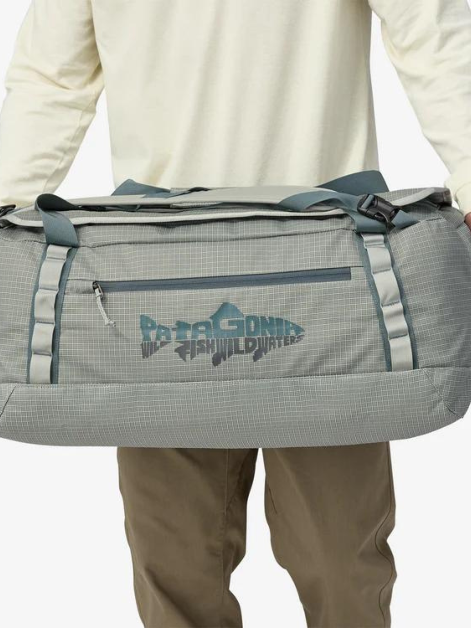 Patagonia Black Hole Duffel 55L - Wild Waterline: Sleet Green | Keel Surf & Supply