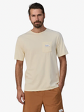 Patagonia Men's Water People Organic Pocket T-Shirt - Water People Banner: Undyed Natural