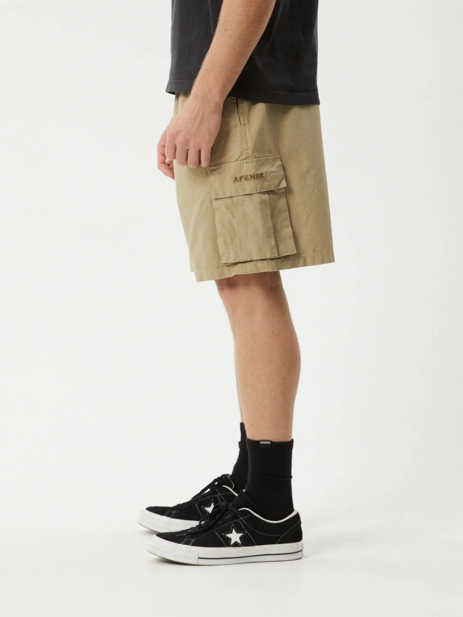 Afends Ripped Out 98 - Organic Oversized Cargo Short 22 Inch - Boa | Keel Surf & Supply