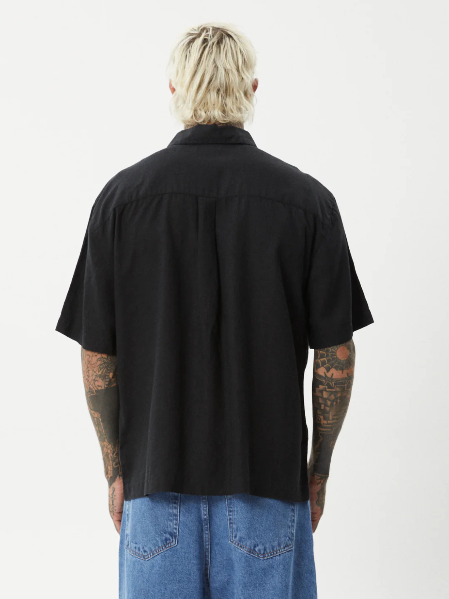 Afends Everyday Hemp Short Sleeve Shirt - Black | Keel Surf & Supply