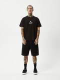 Afends Peace Out - Recycled Boxy Fit Tee - Black | Keel Surf & Supply