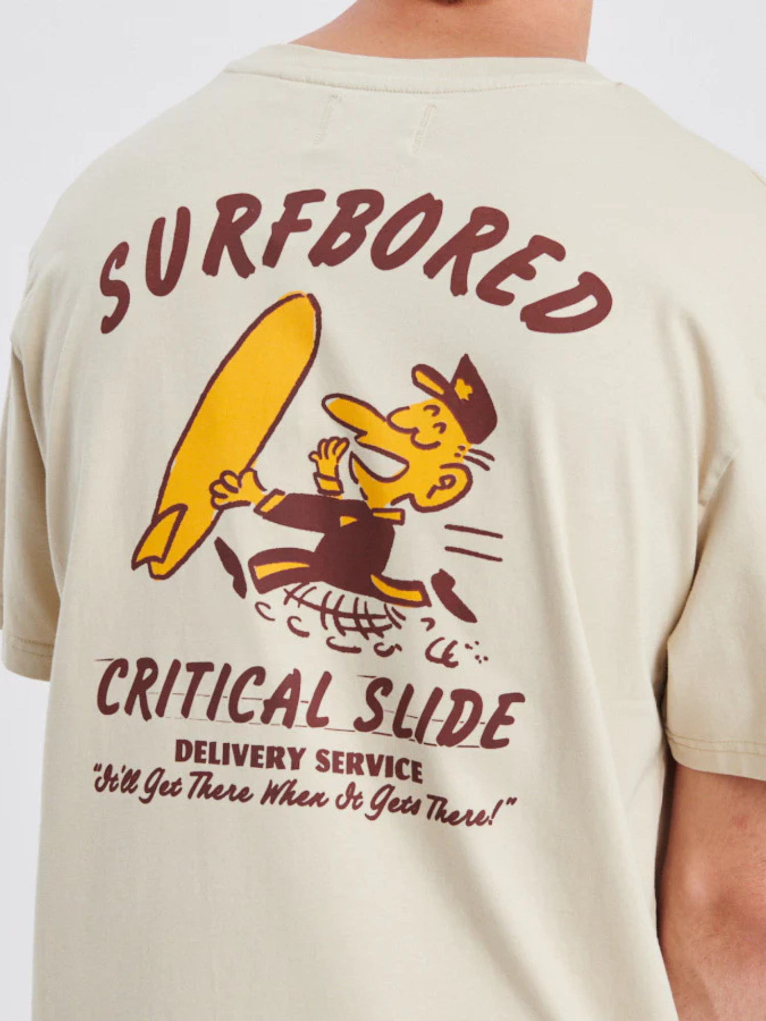 Critical Slide Bored Tee - Bone | Keel Surf & Supply