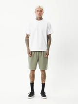 Afends Ninety Eights Recycled Oversized Short 20 Inch - Olive | Keel Surf & Supply