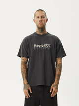 Afends Scorched Heavy Boxy Fit Tee - Stone Black | Keel Surf & Supply