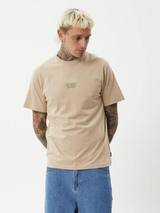 Afends Repeat Retro Fit Tee - Taupe | Keel Surf & Supply