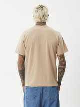 Afends Repeat Retro Fit Tee - Taupe | Keel Surf & Supply