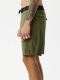 Afends Hemp Fixed Waist Boardshort 20" - Military | Keel Surf & Supply