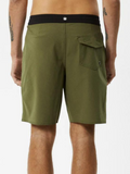 Afends Hemp Fixed Waist Boardshort 20" - Military | Keel Surf & Supply