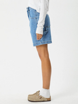 Afends Emilie Denim Carpenter Shorts - Worn Blue | Keel Surf & Supply