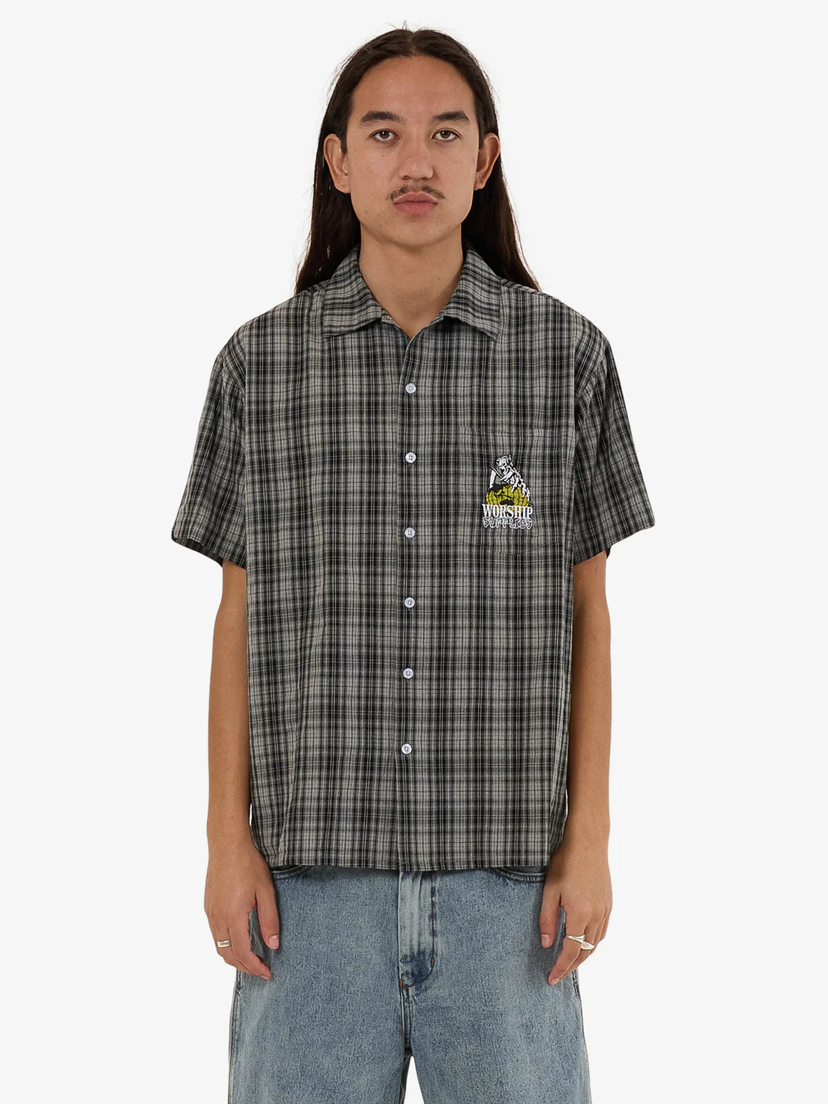 Get A Grip Short Sleeve Shirt  - Grey