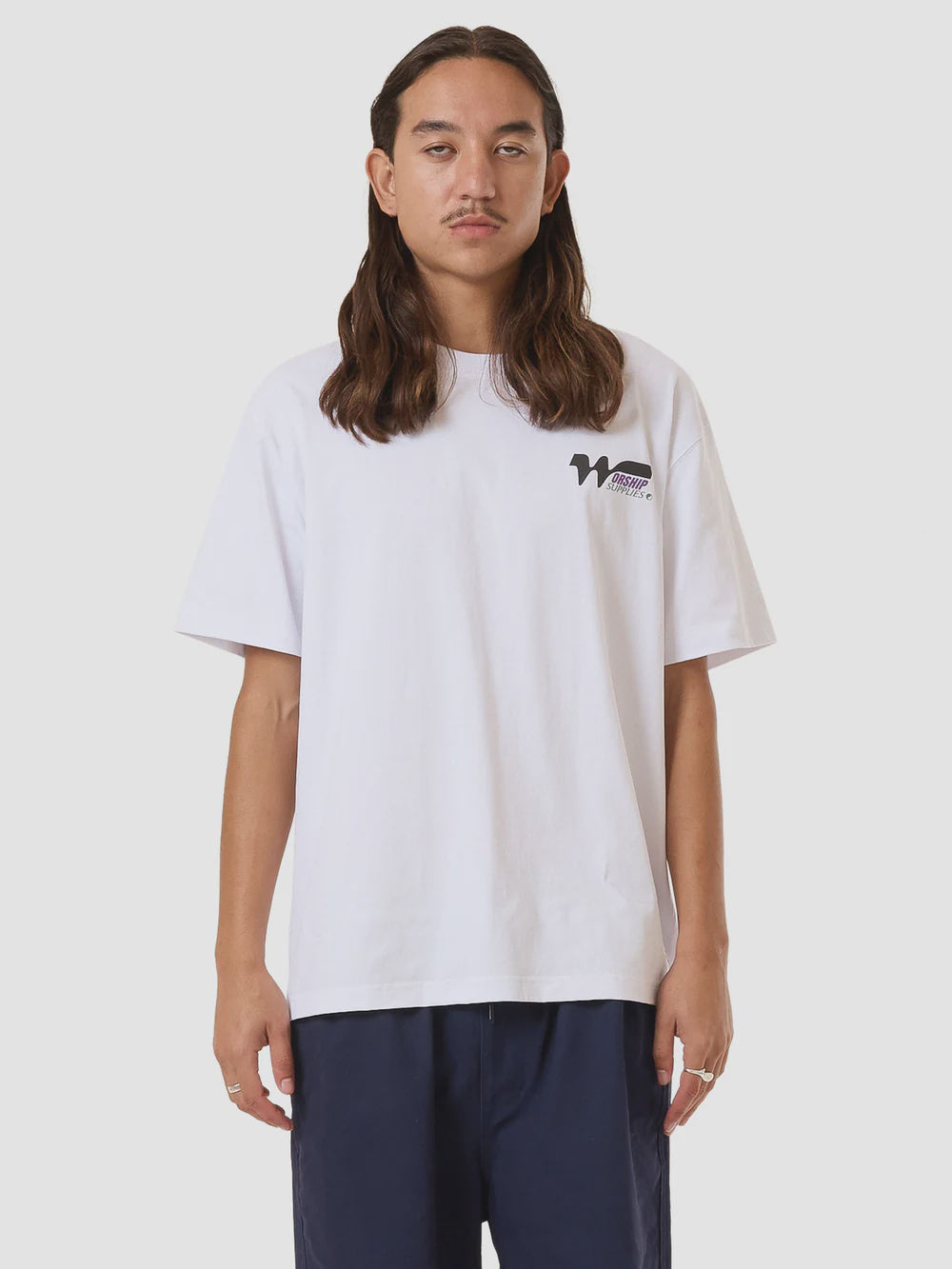 Worship Logomania Tee - White | Keel Surf & Supply