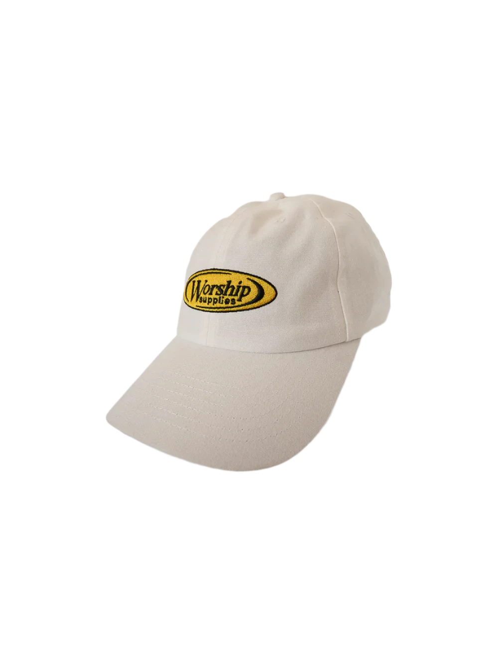 Worship Overt 6 Panel Dad Hat - Cream | Keel Surf & Supply