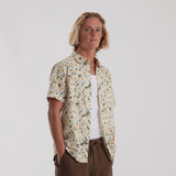 Roark Journey Short Sleeve Button Up Shirt - Bendik Almond Paste | Keel Surf & Supply