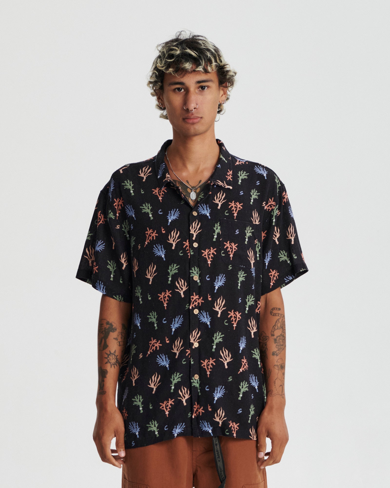 Reefing Resort Shirt - Black