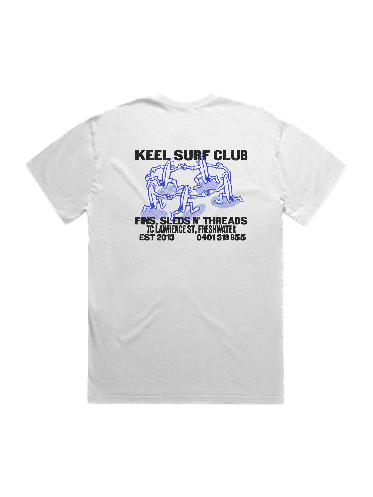 Surf Club Tee - Faded White