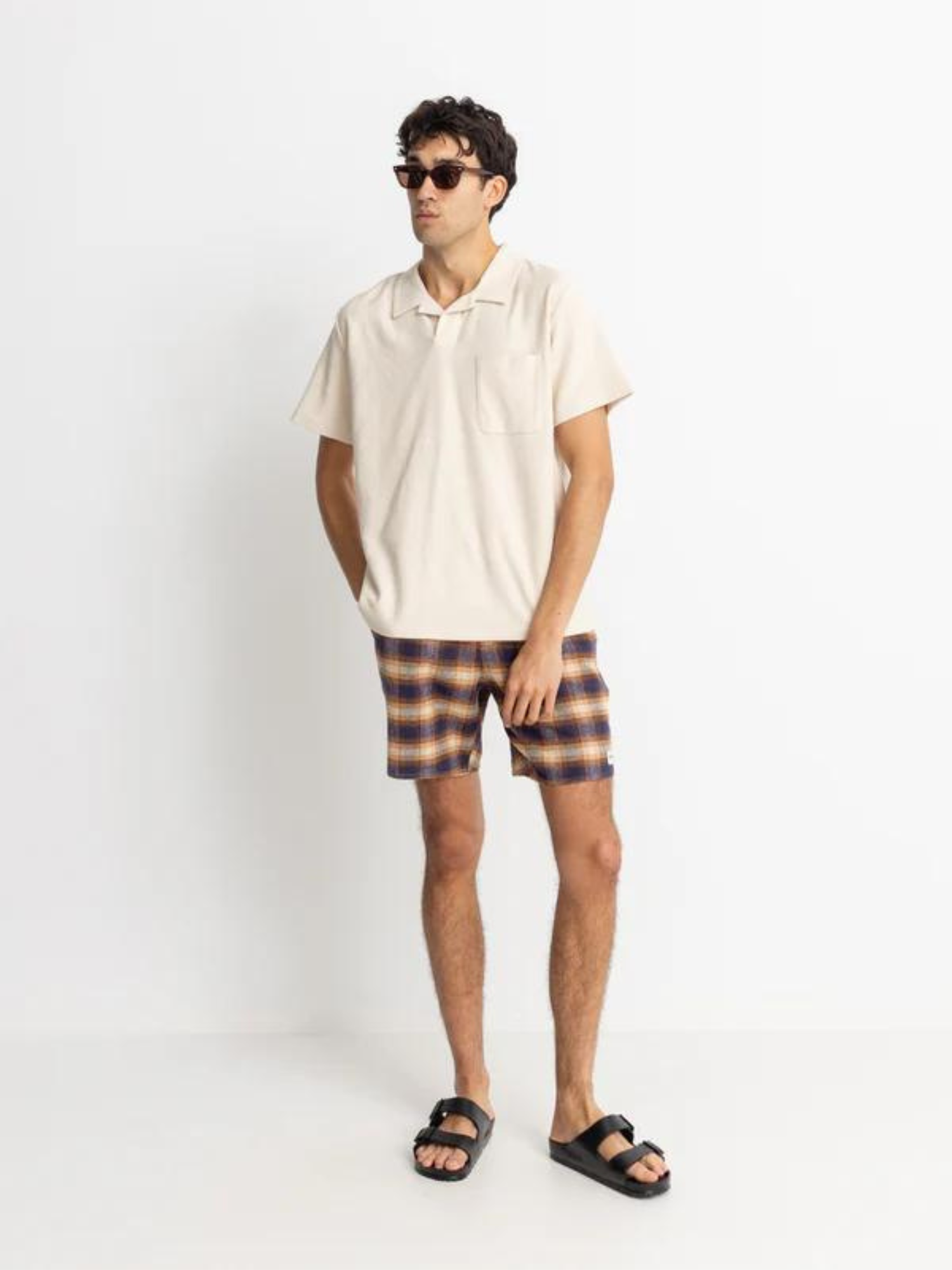 Rhythm Vintage Terry Polo - Natural | Keel Surf & Supply