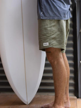 Rhythm Classic Linen Jam ~ Olive | Keel Surf & Supply