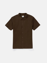 Rhythm Classic Linen SS Shirt - Chocolate | Keel Surf & Supply