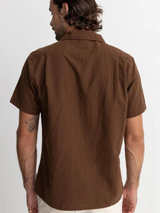 Rhythm Classic Linen SS Shirt - Chocolate | Keel Surf & Supply